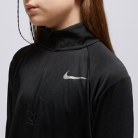 Bluza dziecięca NIKE BLUZA (G)(F)LS HZ RUN TOP BLK SWEATSHIRT dm8450-010 kolor czarny