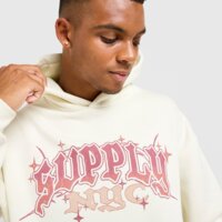 SUPPLY&DEMAND BLUZA Z KAPTUREM MEGA HD GRY-VGY suptm18090325 kolor beżowy