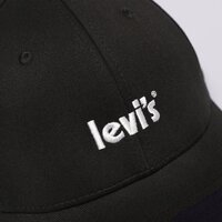 Damska  czapka z daszkiem LEVI'S CZAPKA POSTER LOGO FLEXFIT CAP d66250004 kolor czarny