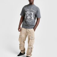 Koszulka męska SUPPLY&DEMAND T-SHIRT CHROME GRILL TEE BLK-BLK suptm17814007 kolor szary