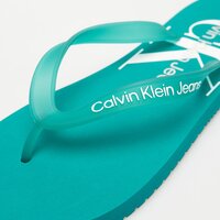 Męskie klapki CALVIN KLEIN BEACH SANDAL MONOLOGO ym0ym0083802n kolor niebieski