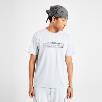 THE NORTH FACE T-SHIRT FRNT DIGI MTN T GRY