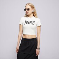 Koszulka damska NIKE T-SHIRT W NSW SLIM CROP TEE STREET hq1709-133 kolor kremowy