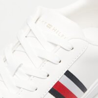 Damskie buty TOMMY HILFIGER ESSENTIAL COURT SNEAKER STRIPES fw0fw07779ybs kolor biały