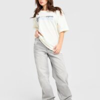 Koszulka damska ADIDAS T-SHIRT GFX ky5467 kolor beżowy