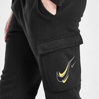 Spodnie dziecięce NIKE SPODNIE SOS FLC CRGO PANT BLK/GLD dx2299-011 kolor czarny