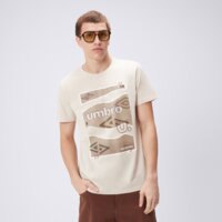 Koszulka męska UMBRO T-SHIRT UMBRO GRAPHICS B LOGO BEIGE ul325tsm04004 kolor beżowy