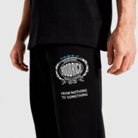 Spodnie męskie HOODRICH SPODNIE OVERSIZE ELASTICATED CUFF NOIR hr02250004 kolor czarny