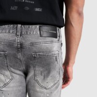Spodnie męskie SUPPLY&DEMAND SPODNIE SLIM RIPPED JEANS RHINESTONE suptm18038741 kolor szary