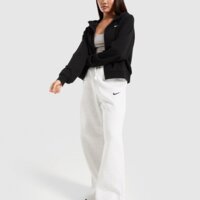 Spodnie damskie NIKE SPODNIE W NSW PHNX FLC HR PANT WIDE 2 ih1011-051 kolor szary