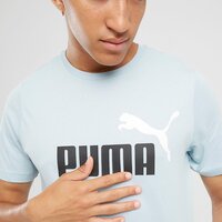Koszulka męska PUMA T-SHIRT ESS+ 2 COL LOGO TEE 58675926 kolor zielony