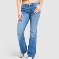 Spodnie damskie JUICY COUTURE SPODNIE LOW RISE WASHED DENIM DMNT jcjdw531128 kolor niebieski