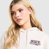 Damska bluza NIKE BLUZA Z KAPTUREM W NSW PHNX FLC OS PO HOOD ir3614-104 kolor beżowy