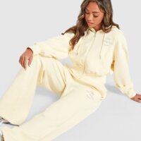 Spodnie damskie NIKE SPODNIE W NK PHNX FLC HR WIDE LEG GLS io1297-744 kolor żółty