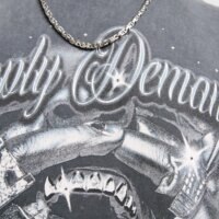 Koszulka męska SUPPLY&DEMAND T-SHIRT CHROME GRILL TEE BLK-BLK suptm17814007 kolor szary