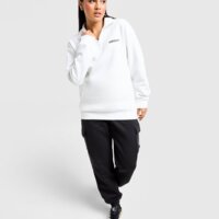 Damska bluza ADIDAS BLUZA ROZPINANA SHINE BF 1/4 ZP WHT/BLK jd6334 kolor biały