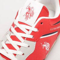 Buty dziecięce U.S. POLO ASSN. NOBIK nobik010jreddbl02 kolor czerwony