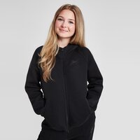 Bluza dziecięca NIKE BLUZA ROZPINANA Z KAPTUREM NSW TCH FLC HD LS GIRL fd2979-010 kolor czarny