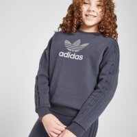 Bluza dziecięca ADIDAS BLUZA (G)GLTR TREF 3S CREW BLU G jd1246 kolor granatowy