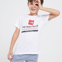 Koszulka dziecięca THE NORTH FACE T-SHIRT BOX NOTE SS TEE TNF WHITE nf0a84yxfn41 kolor biały