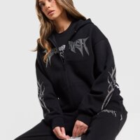 Damska bluza HOODRICH BLUZA ROZPINANA Z KAPTUREM QUARTZ DMNT FZ hw04250249 kolor czarny