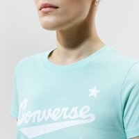 Koszulka damska CONVERSE T-SHIRT WMN NOVA CENTER FRONT LOGO TEE 10018268-a12 kolor miętowy