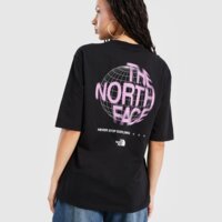 Koszulka damska THE NORTH FACE T-SHIRT GLOBE GRPH BF T BLK/PNK nf0a8cbvdvi1 kolor czarny