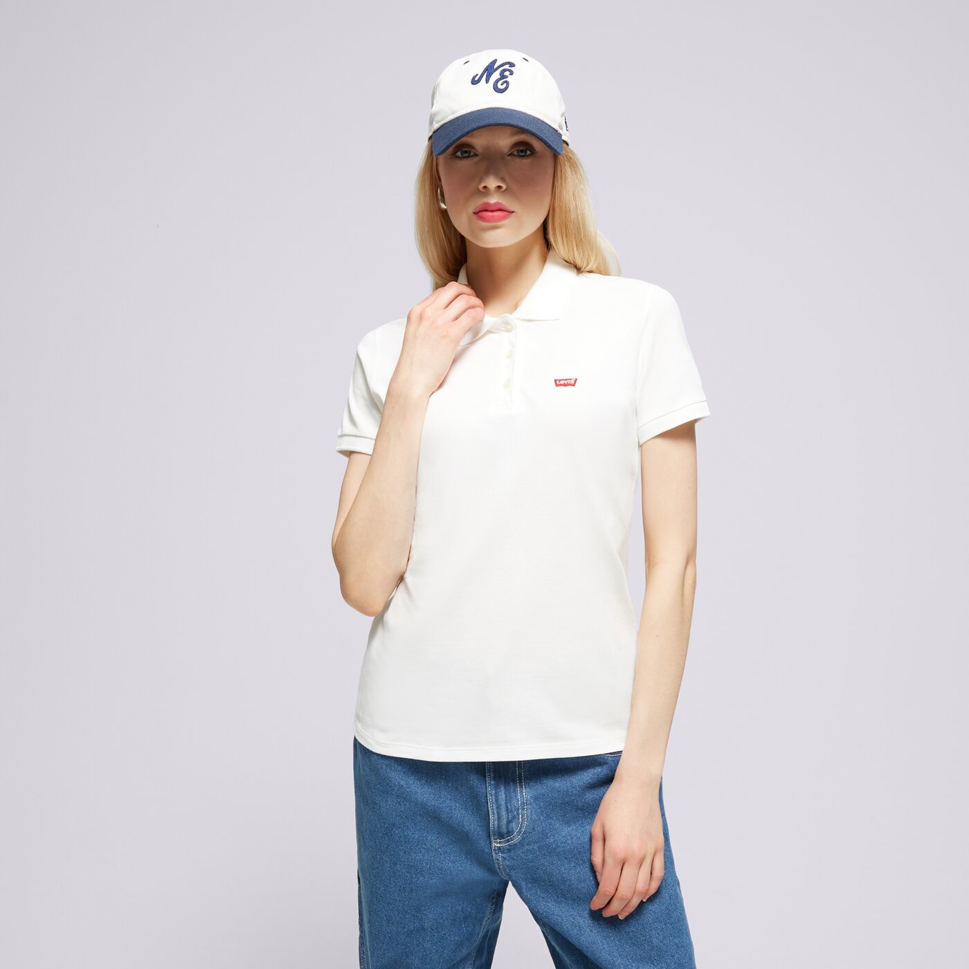 ⭐️ LEVI'S POLO SLIM POLO NEUTRALS (52599-0000) | kolor biały