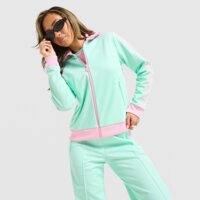 Damska bluza ADIDAS BLUZA ROZPINANA CLASSIC TT kx6019 kolor miętowy