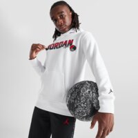 Bluza dziecięca JORDAN BLUZA Z KAPTUREM COLG PATCH OH WHT/RD B 95d435-wr2 kolor biały