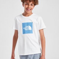 Koszulka dziecięca THE NORTH FACE T-SHIRT BOX GEO T WHITE/BLUE B nf0a8ehfc1s1 kolor biały