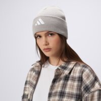 Damska czapka zimowa ADIDAS CZAPKA NEW LOG BEA CUF jx5746 kolor szary