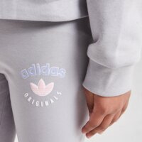 ADIDAS KOMPLET BLUZA Z KAPTUREM&LEGGINGS G jn2052 kolor szary