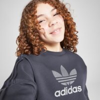 Bluza dziecięca ADIDAS BLUZA (G)GLTR TREF 3S CREW BLU G jd1246 kolor granatowy