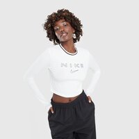 Koszulka damska NIKE T-SHIRT W NSW LS SLIM CRP TEE OC fz2858-100 kolor biały