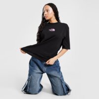 Koszulka damska THE NORTH FACE T-SHIRT GLOBE GRPH BF T BLK/PNK nf0a8cbvdvi1 kolor czarny