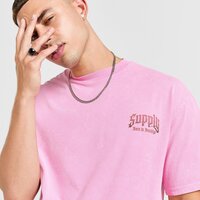 Koszulka męska SUPPLY & DEMAND T-SHIRT CATCHER TEE suptm17468106 kolor różowy
