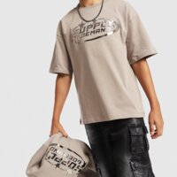 Koszulka dziecięca SUPPLY&DEMAND T-SHIRT OVAL suptjb17827866 kolor brązowy