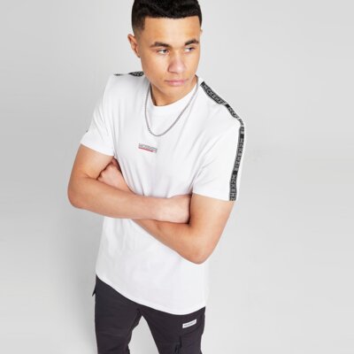 MCKENZIE T-SHIRT ESS TAPE TEE WHT-WHT