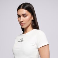 Koszulka damska NEW BALANCE T-SHIRT LINEAR HERITAGE RINGER T-SHIRT wt61y33qwt kolor biały