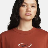 Koszulka damska NIKE T-SHIRT NSW BF PRNT SWSH fq8817-832 kolor brązowy