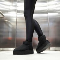 Damskie buty EMU AUSTRALIA FOYFLATFORM MICRO w13073black kolor czarny