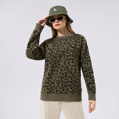VANS BLUZA FLORAL ANIMAL CREW GRAPE LEAF