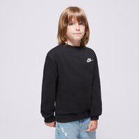 Bluza dziecięca NIKE BLUZA K NSW CLUB FLC CREW LS LBR BOY fd3006-010 kolor czarny