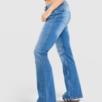 Spodnie damskie JUICY COUTURE SPODNIE LOW RISE WASHED DENIM DMNT jcjdw531128 kolor niebieski