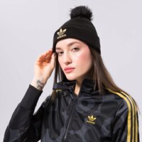 Damska czapka zimowa ADIDAS CZAPKA W FUR POM BEANI h35531 kolor czarny