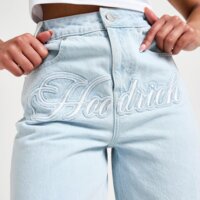 Spodenki damskie HOODRICH SZORTY FRONT SCRIPT JORT LIGHT BLUE hw01250325 kolor niebieski
