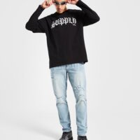 Koszulka męska SUPPLY&DEMAND T-SHIRT COREY LS TEE suptm17683007 kolor czarny