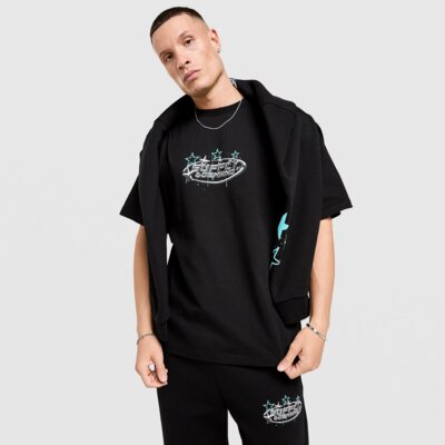 SUPPLY&DEMAND T-SHIRT BROOKLYN TEE BLK-BLK