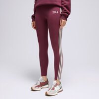 Spodnie damskie FILA LEGGINGS STRIPE LEGGNG BRG/PK adelasiagrape kolor bordowy